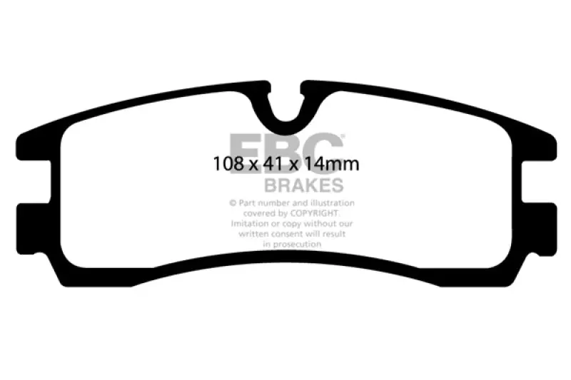 Ebc 98-04 Cadillac Seville 4.6 Ultimax2 Rear Brake Pads 1