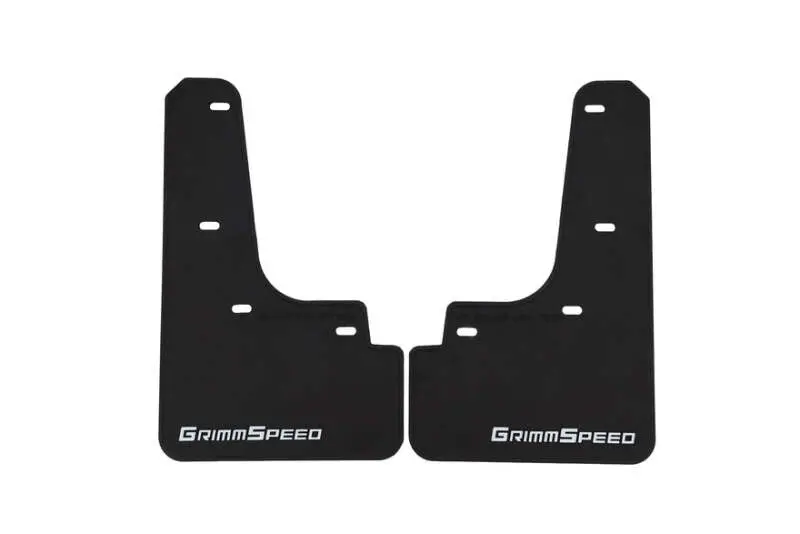 Grimmspeed 22-25 Subaru Wrx Mudflaps - Black W/ White Lettering 1