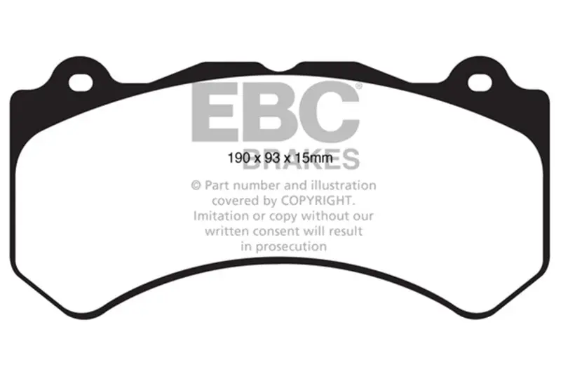 Ebc 15+ Cadillac Cts 3.6 Twin Turbo Ultimax2 Front Brake Pads 1