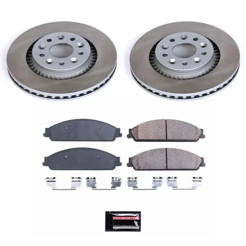 Power Stop 08-09 Mercury Sable Front Semi-Coated Rotor Kit 1