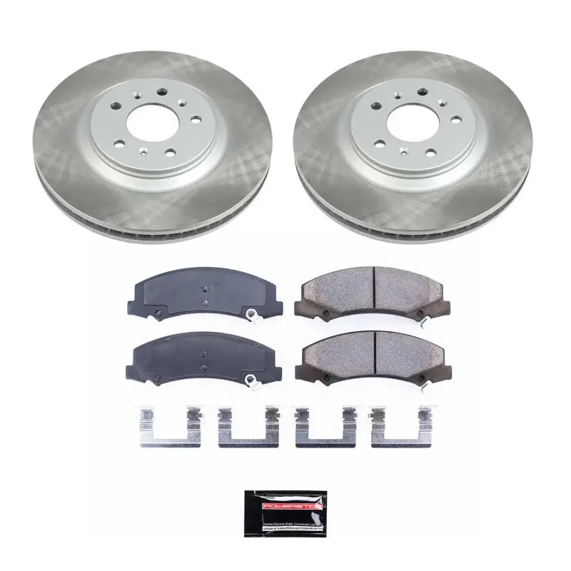 Power Stop 14-16 Chevrolet Impala Limited Front Semi-Coated Rotor Kit 1