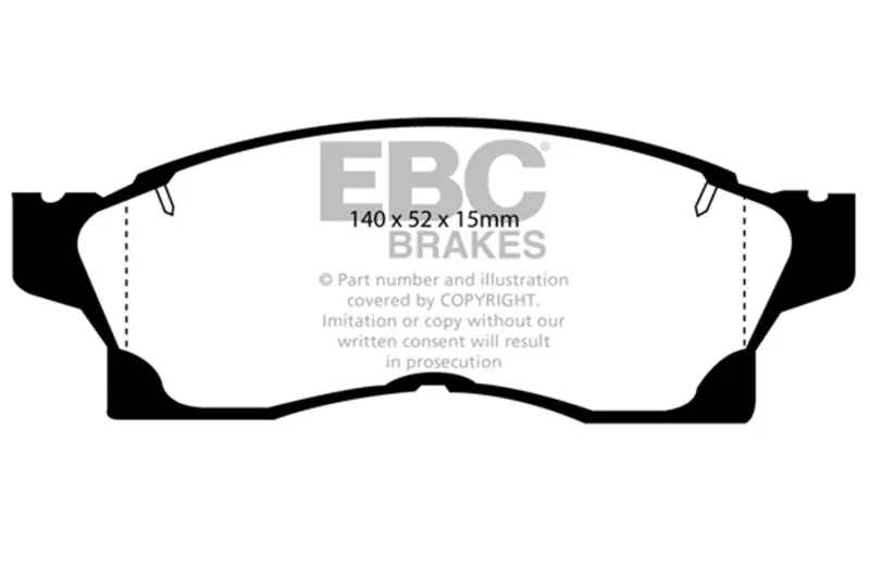 Ebc 91-92 Toyota Mr2 2.0 Turbo Ultimax2 Front Brake Pads 1