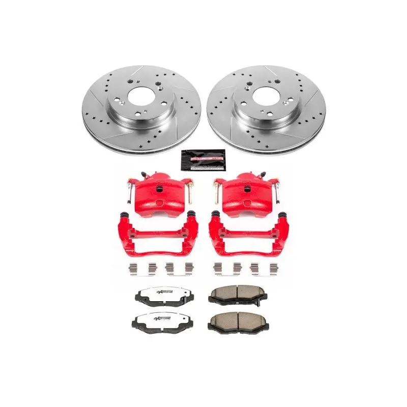 Power Stop 2013 Acura Ilx Front Z26 Street Warrior Brake Kit W/Calipers 1