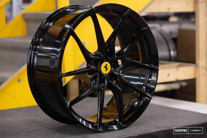 Vossen X Novitec Nf8 21X9.5In - 5X114.3 Bp - Et38 - Gloss Black Ferrari 296 Front Wheel 1