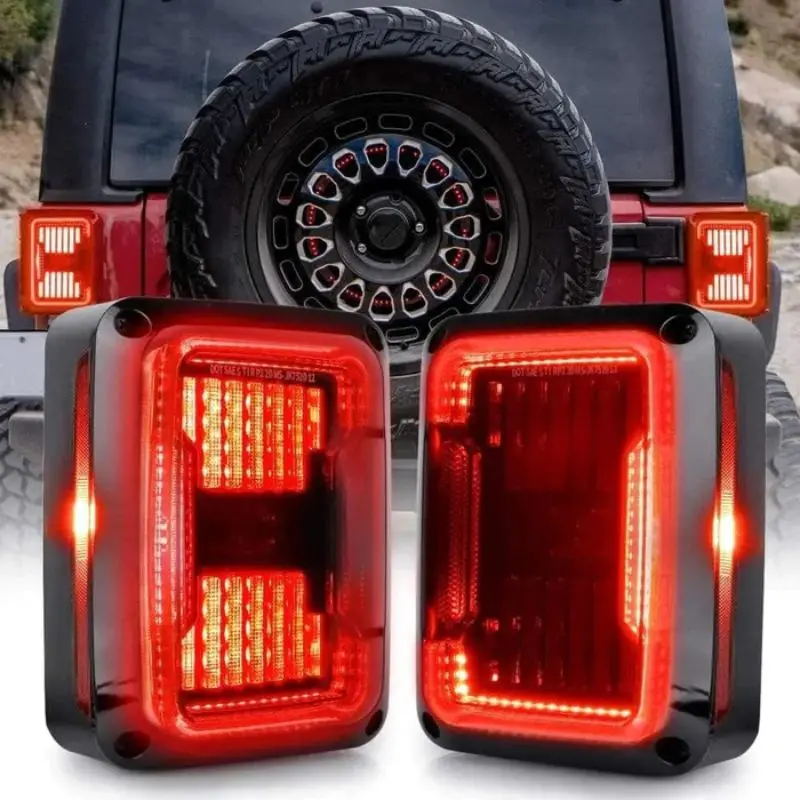Suparee Jeep Wrangler Led Tail Lights Super Bright For 2007-2018 Jk Jku 1