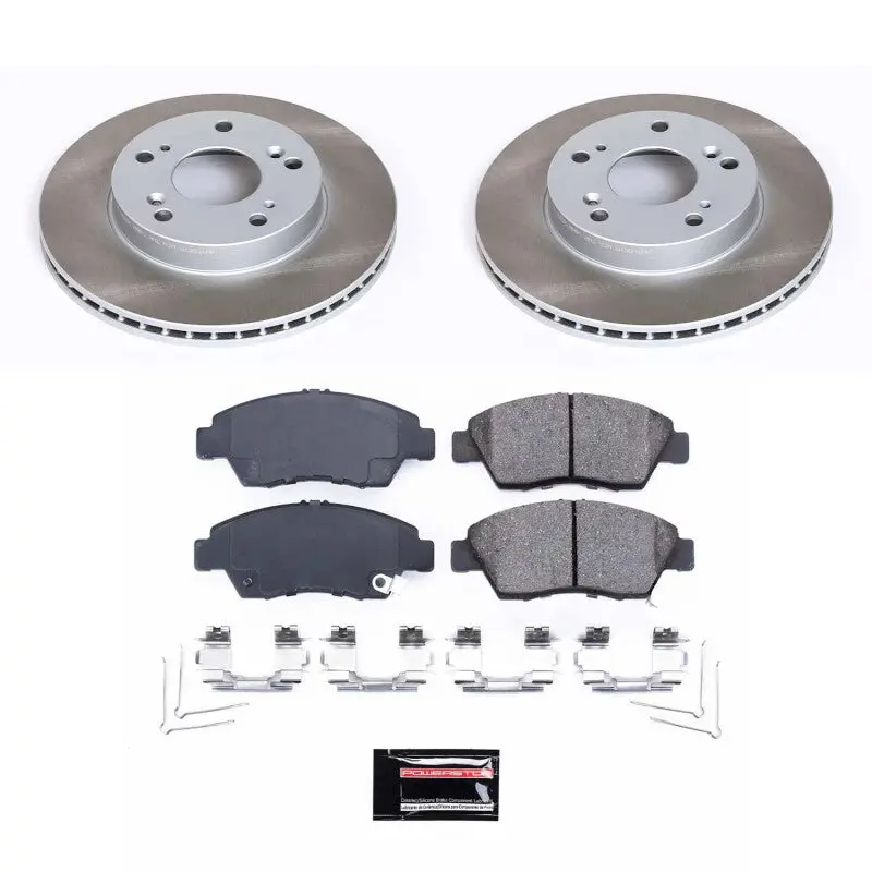 Power Stop 12-15 Honda Civic Front Semi-Coated Rotor Kit 1