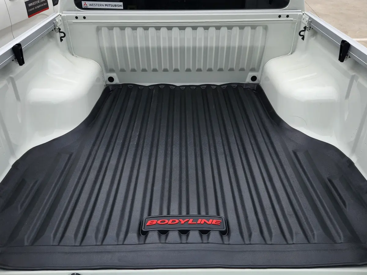 Mitsubishi Triton Mv 2024+ Ute Tub Mat - Heavy Duty Moulded Rubber Mat (For Spray & Naked Tub) 1