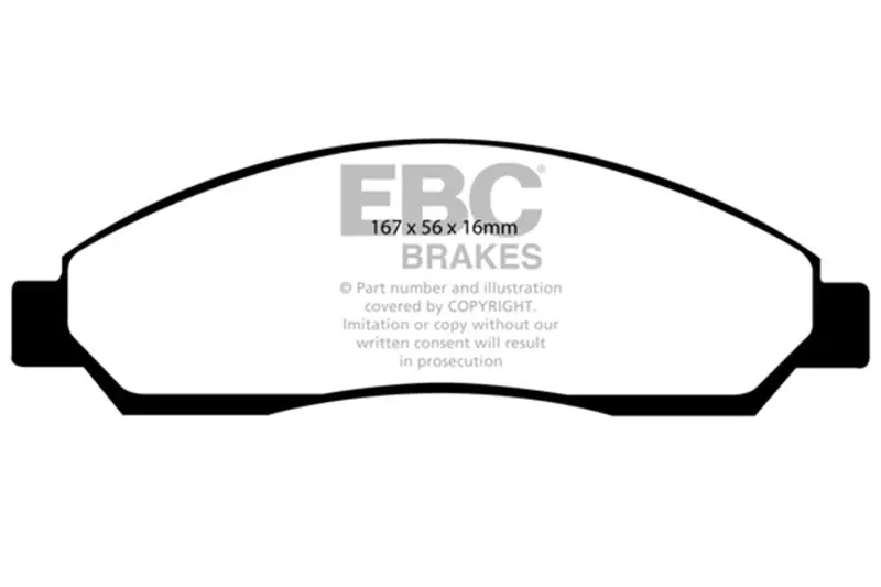 Ebc 04-06 Chevrolet Colorado 2.8 Ultimax2 Front Brake Pads 1