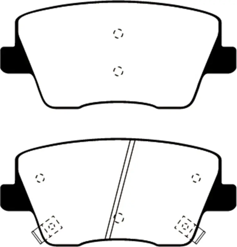 Ebc 2019+ Hyundai Veloster Turbo N (2Nd Gen) 2.0L Ultimax Rear Brake Pads 1