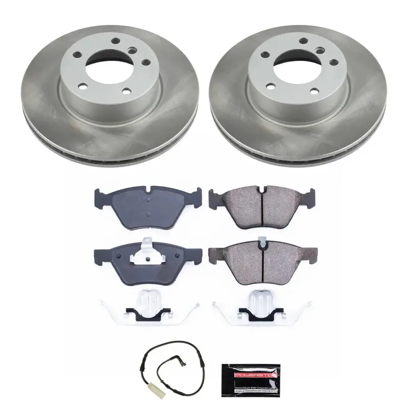 Power Stop 08-10 Bmw 128I Front Semi-Coated Rotor Kit 1