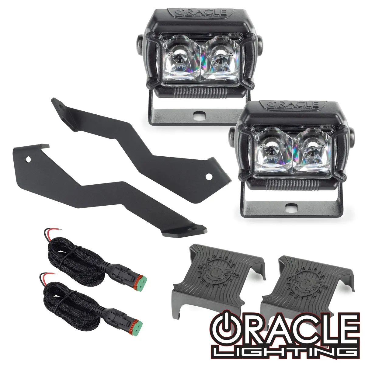 2004-2014 Ford F-150 / Raptor A-Pillar Hood Mount Brackets W/ Vega™ Series 2 Spotlights 1