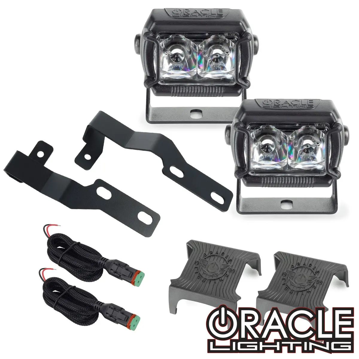 2005-2014 Toyota Tacoma A-Pillar Hood Mount Brackets W/ Vega™ Series 2 Spotlights 1