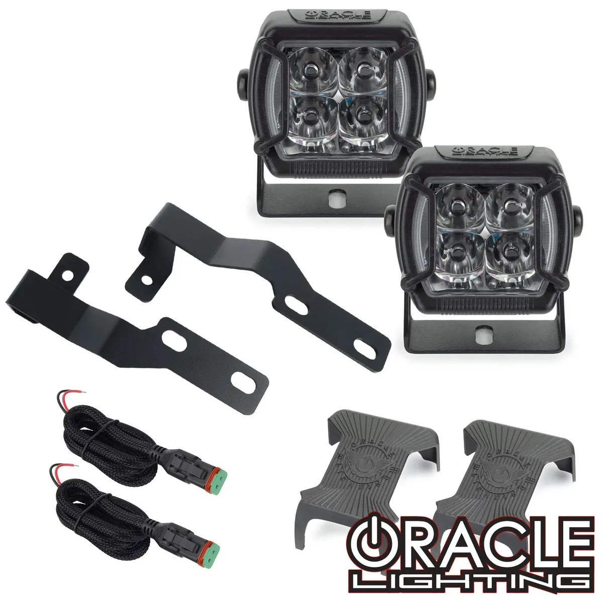 2005-2014 Toyota Tacoma A-Pillar Hood Mount Brackets W/ Vega™ Series 4 Spotlights 1