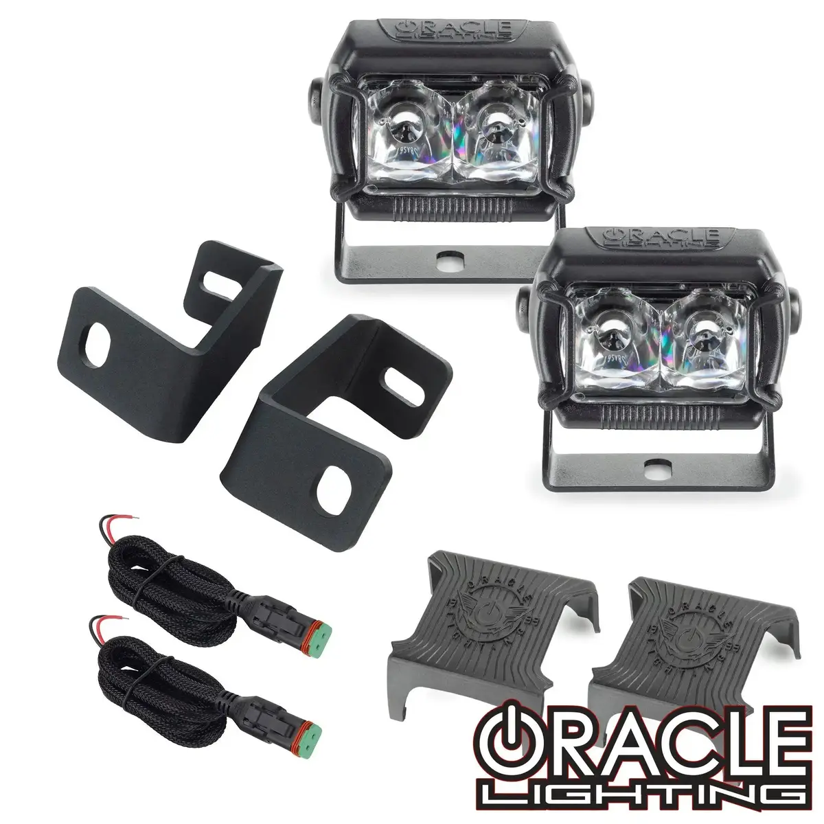 2015-2023 Ford F-150 A-Pillar Hood Mount Brackets W/ Vega™ Series 2 Spotlights 1