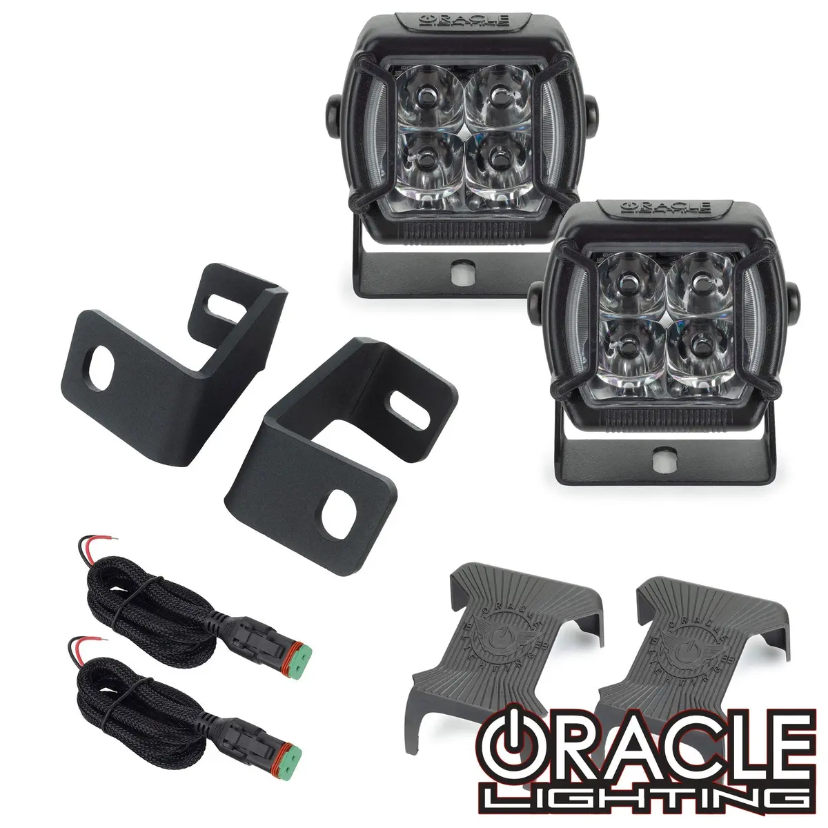 2015-2023 Ford F-150 A-Pillar Hood Mount Brackets W/ Vega™ Series 4 Spotlights 1