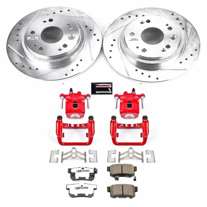 Power Stop 02-04 Acura Rl Rear Z26 Street Warrior Brake Kit W/Calipers 1