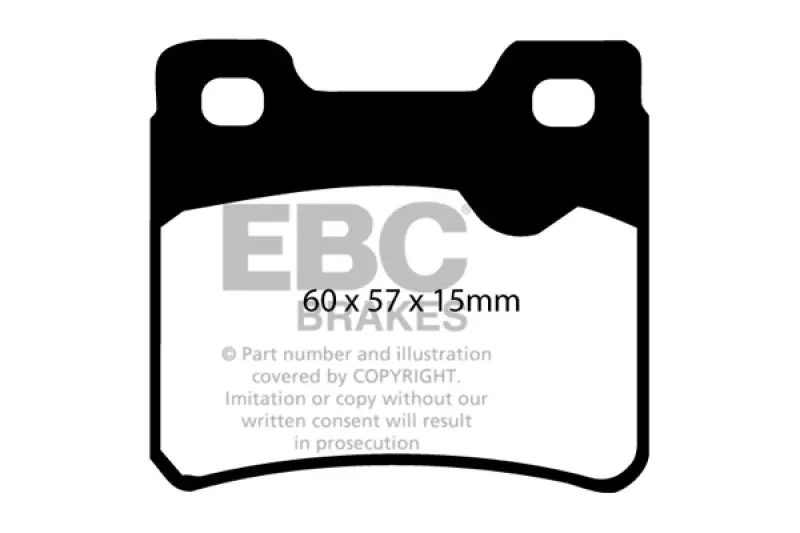 Ebc 94-96 Saab 900 2.0 Turbo Ultimax2 Rear Brake Pads 1