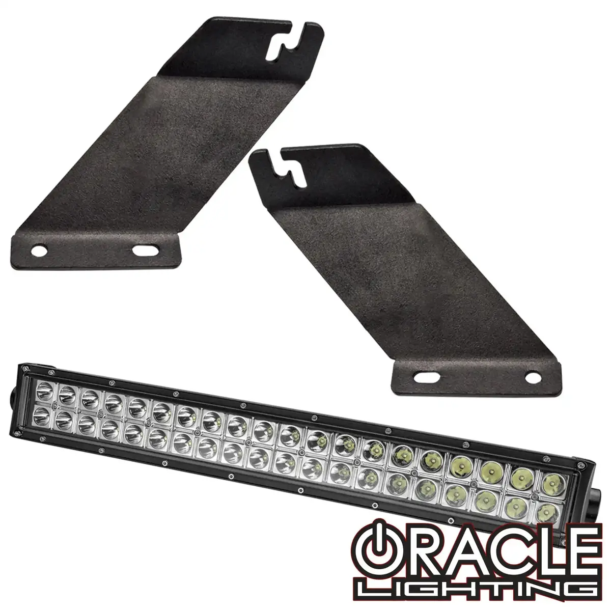 Oracle Jeep Jk Hood Mounting Brackets Sm + Light Combo 1