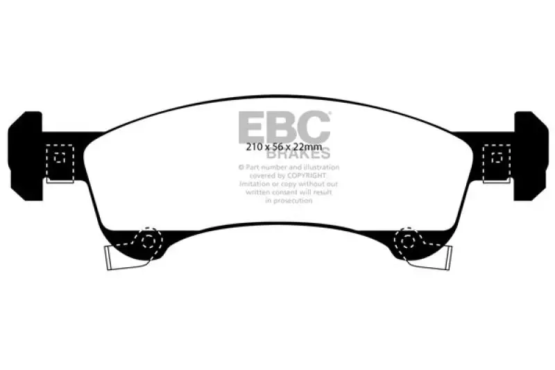 Ebc 02-06 Ford Expedition 4.6 2Wd Ultimax2 Front Brake Pads 1