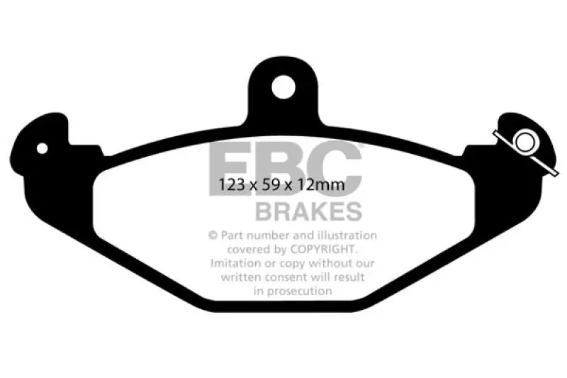 Ebc 08+ Lotus 2-Eleven 1.8 Supercharged Ultimax2 Rear Brake Pads 1