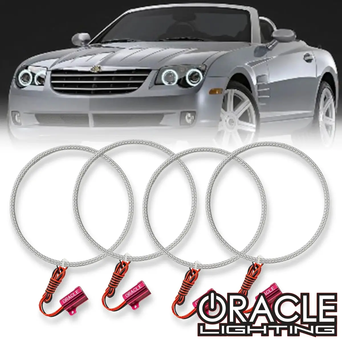 Oracle Lighting 2005-2006 Chrysler Crossfire Led Headlight Halo Kit 1