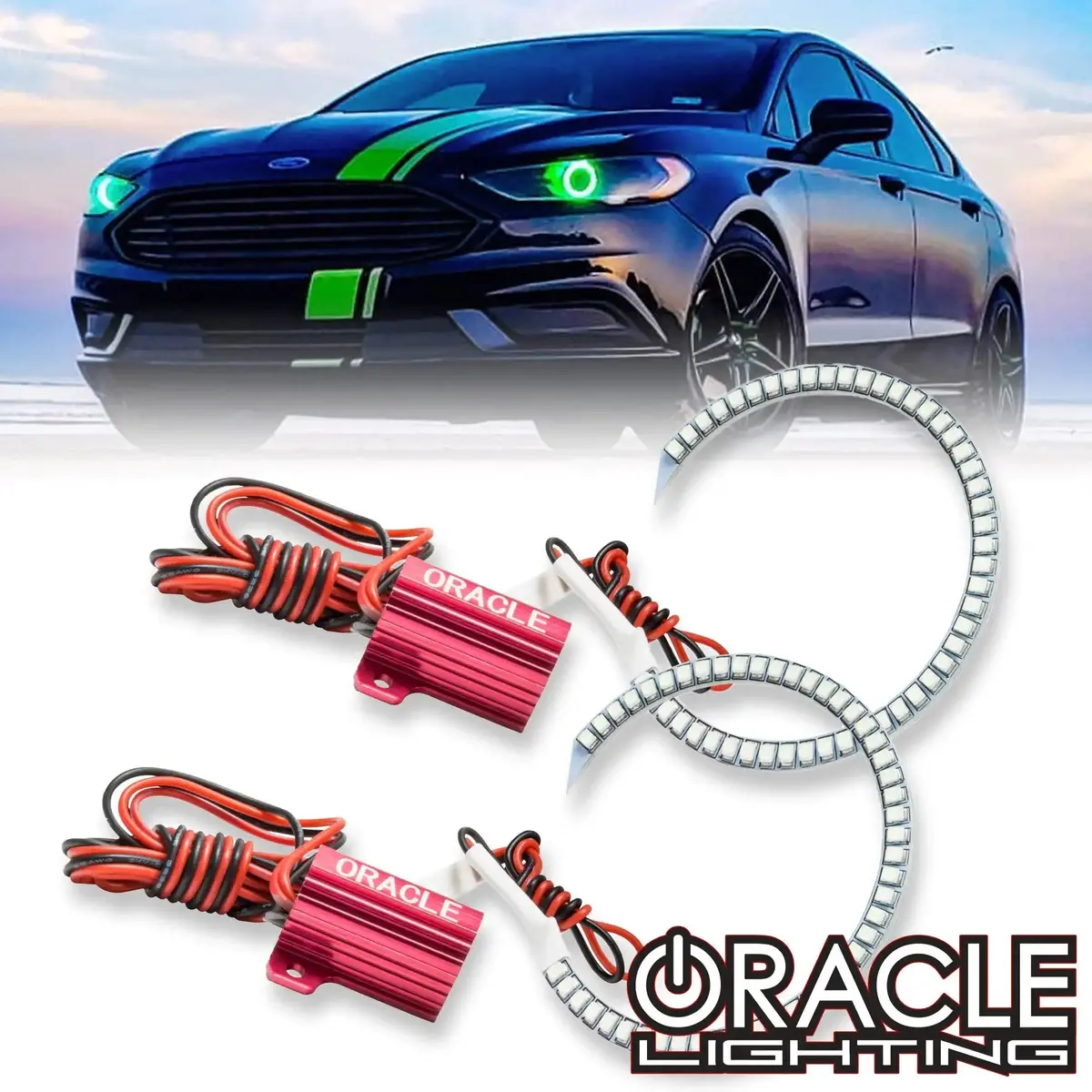 Oracle Lighting 2013-2016 Dodge Dart Headlight Led Project Halo Kit 1