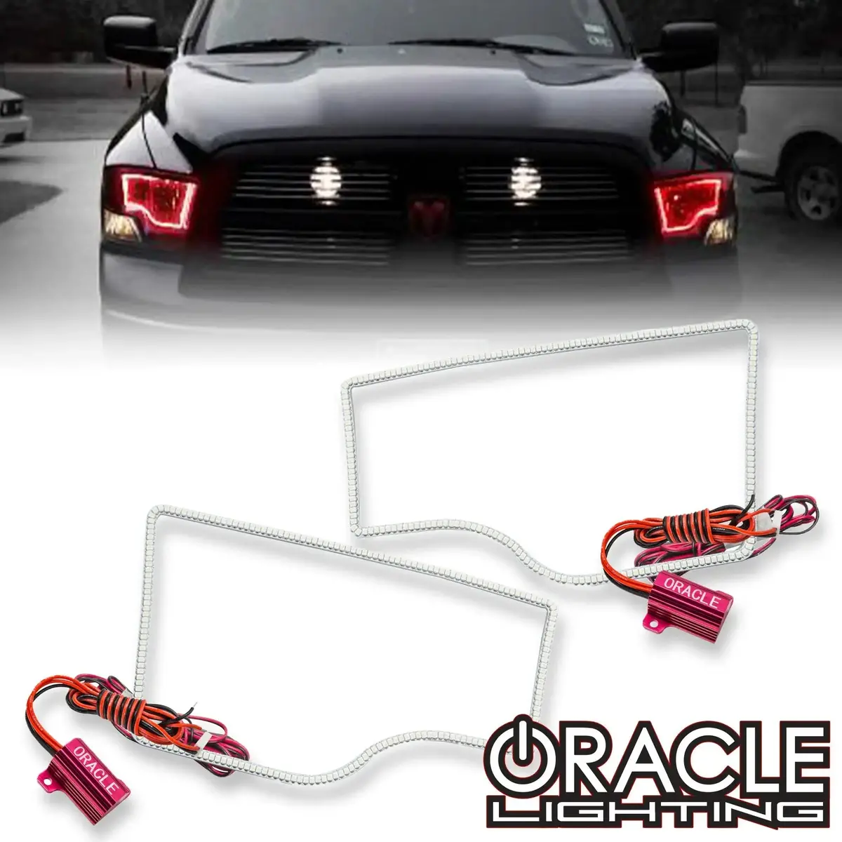 Oracle Lighting 2009-2013 Ram 1500 Non-Sport Led Headlight Halo Kit 1