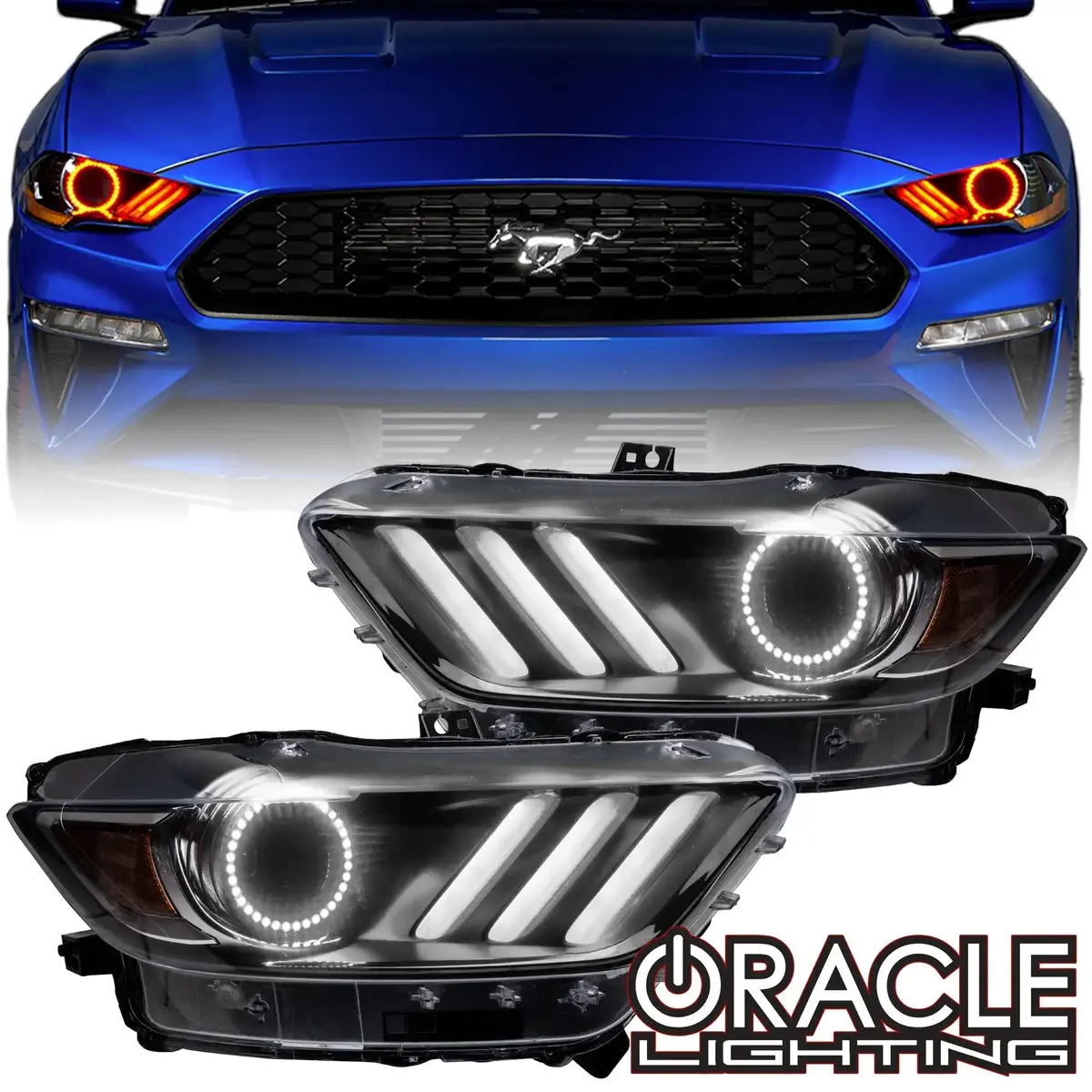 Oracle Lighting 2015-2017 Ford Mustang V6/Gt/Shelby Colorshift Drl Upgrade W/Halo Kit 1