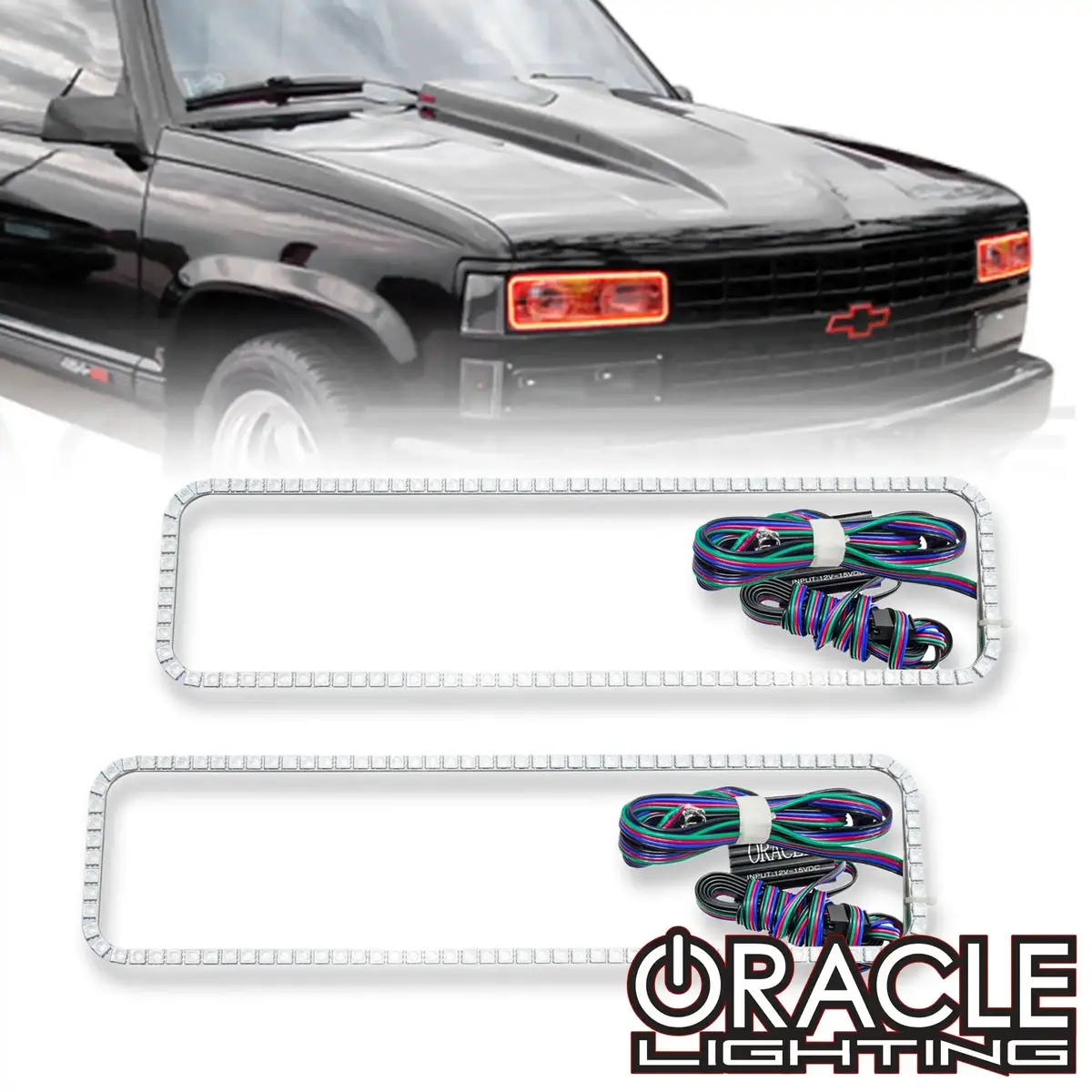 Oracle Lighting 1995-2000 Chevrolet Tahoe Led Headlight Halo Kit 1