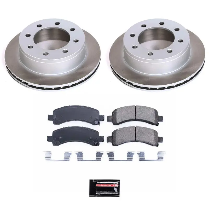 Power Stop 03-16 Gmc Savana 3500 Rear Semi-Coated Rotor Kit 1