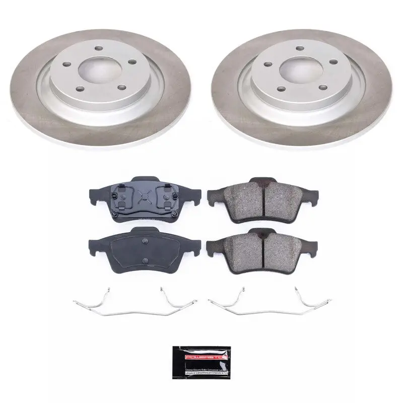 Power Stop 06-07 Mazda 5 Rear Semi-Coated Rotor Kit 1
