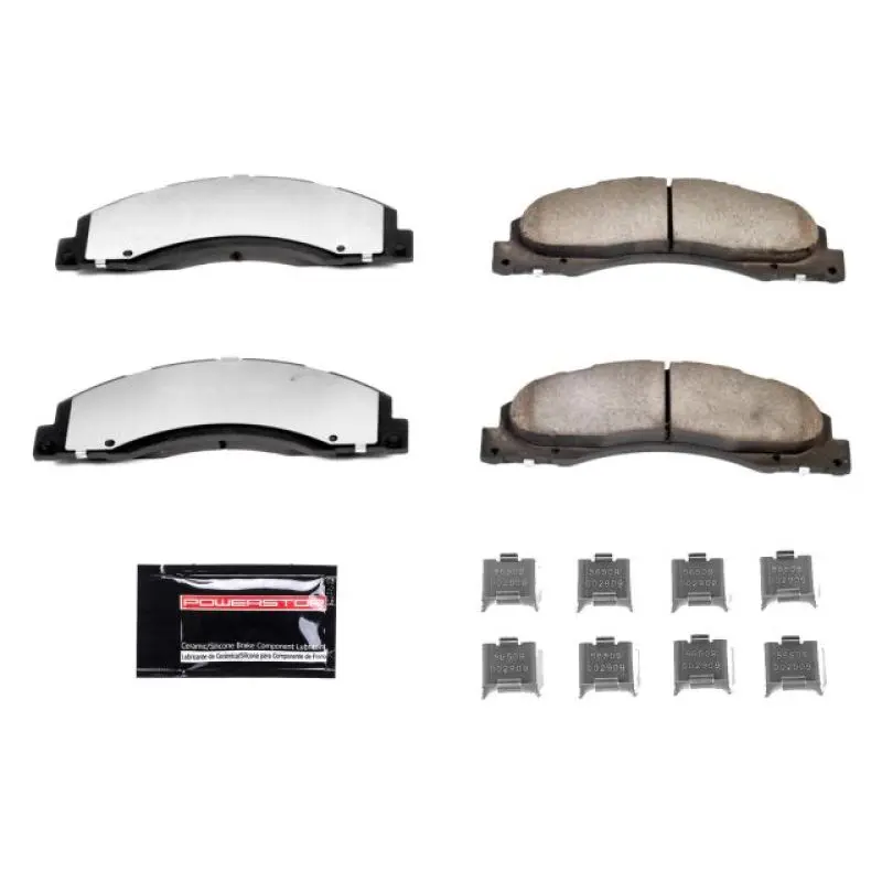 Power Stop 08-14 Ford E-150 Front Z36 Truck & Tow Brake Pads W/Hardware 1