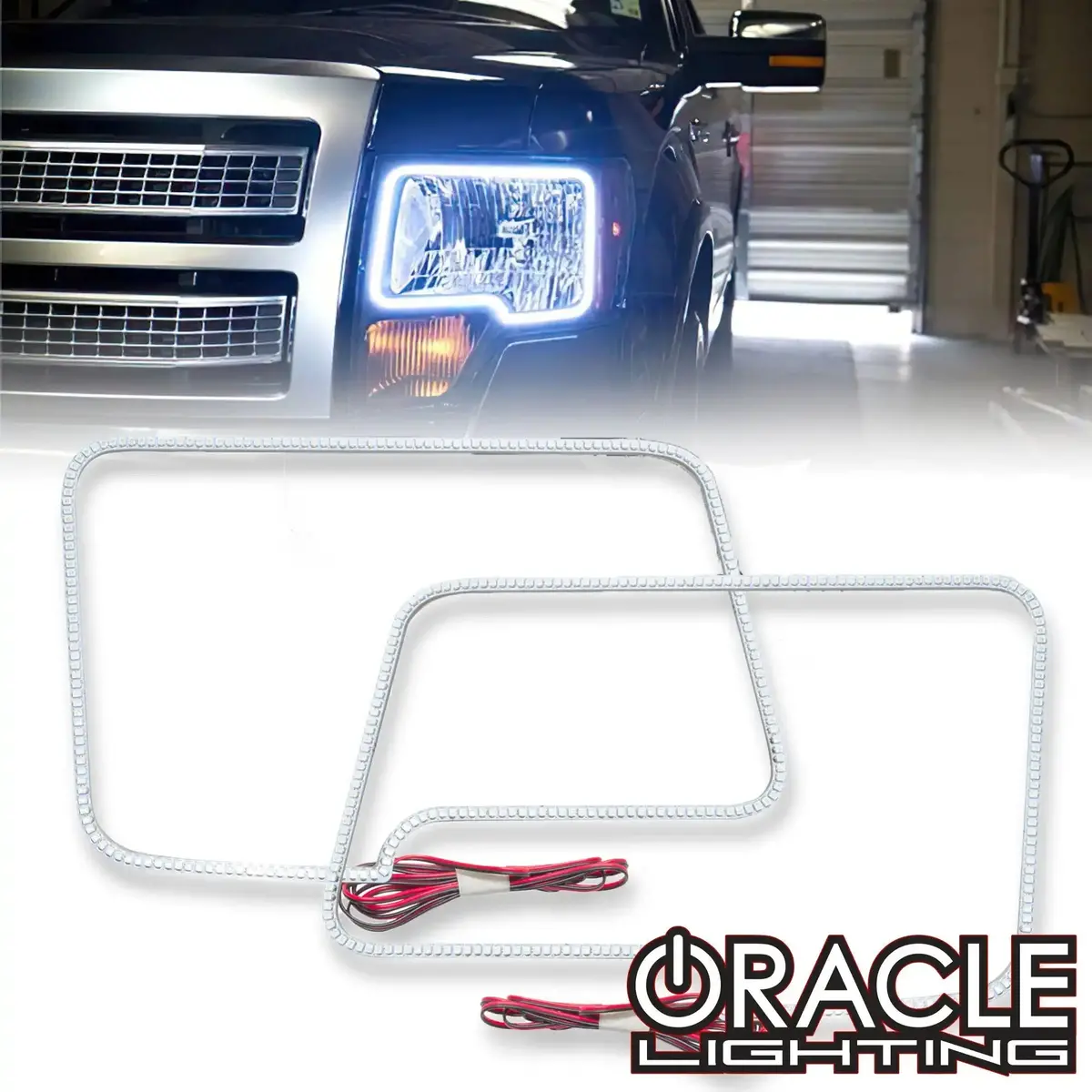 2009-2014 Ford F150/Raptor Oracle Dynamic Colorshift Headlight Halo Kit 1