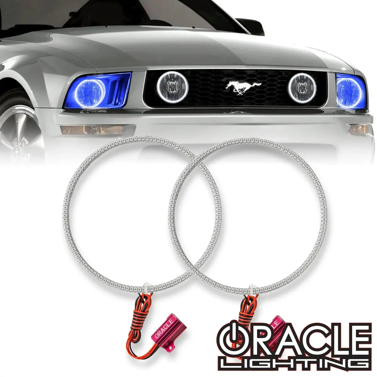 Oracle Lighting 2005-2009 Ford Mustang Led Headlight Halo Kit 1