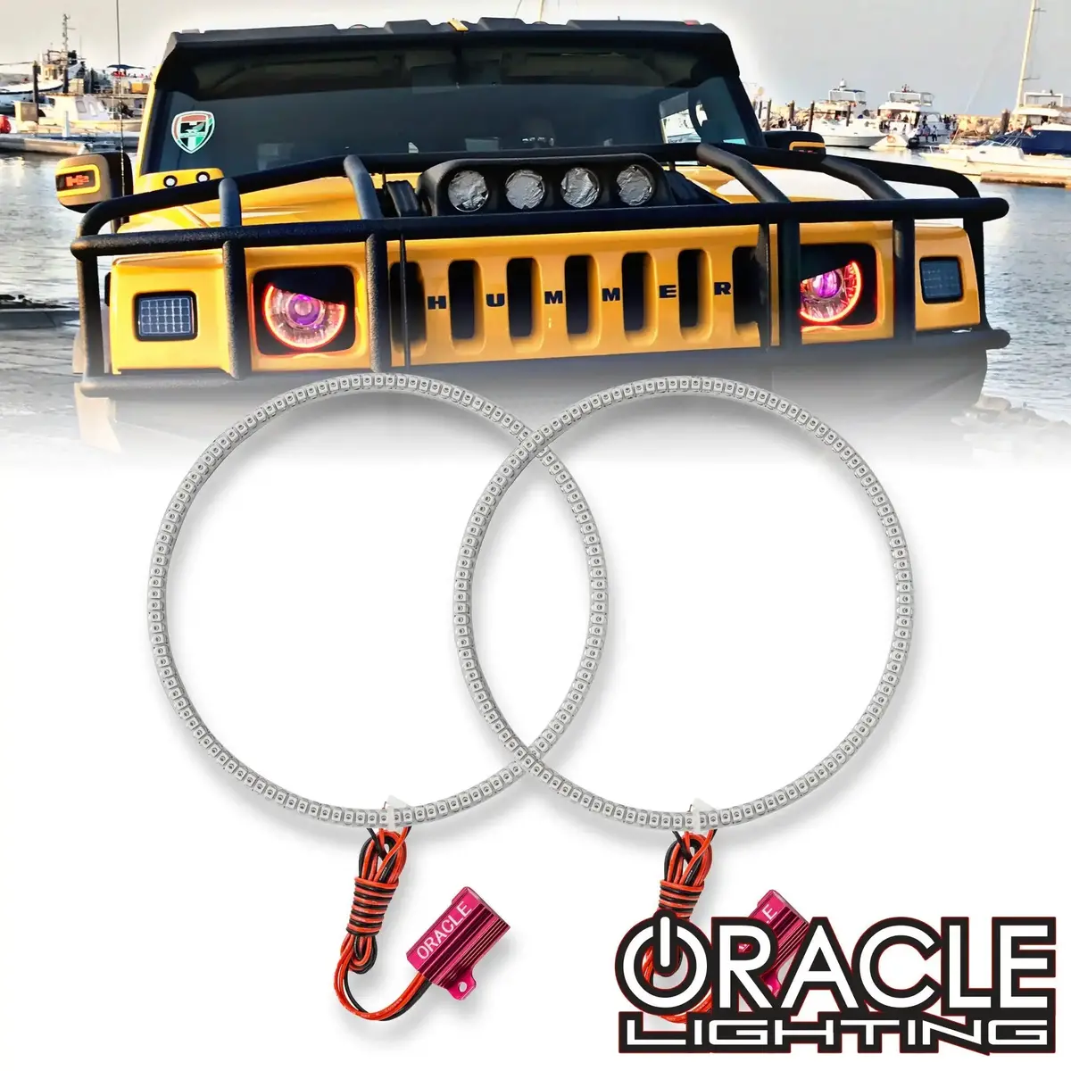 Oracle Lighting 2003-2010 Hummer H2 Led Headlight Halo Kit 1