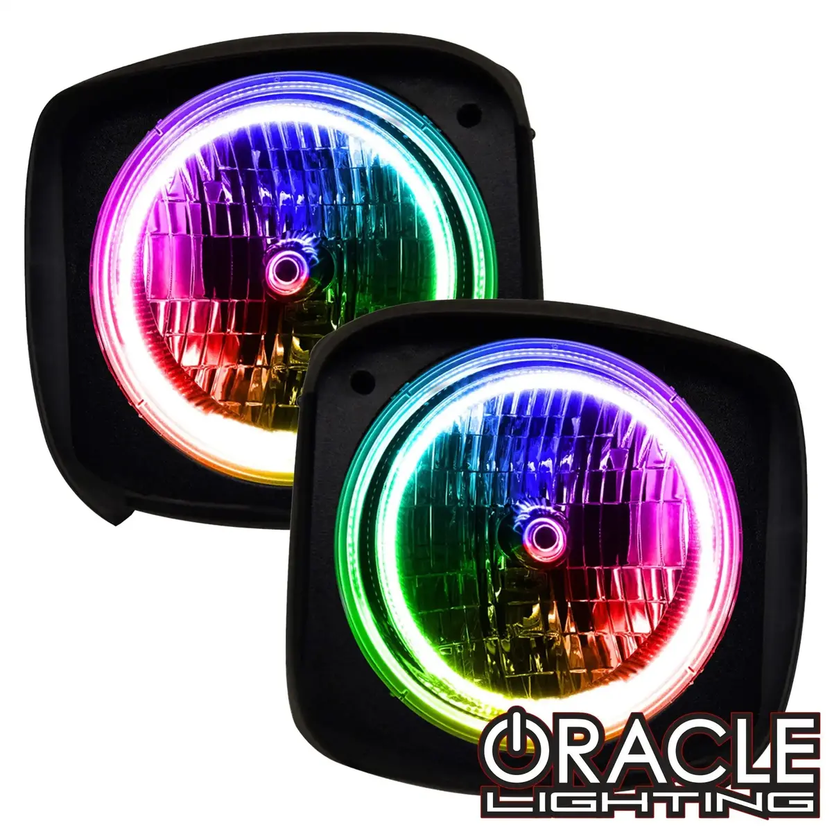 Oracle Lighting 2003-2010 Hummer H2 Dynamic Colorshift Headlight Halo Kit 1