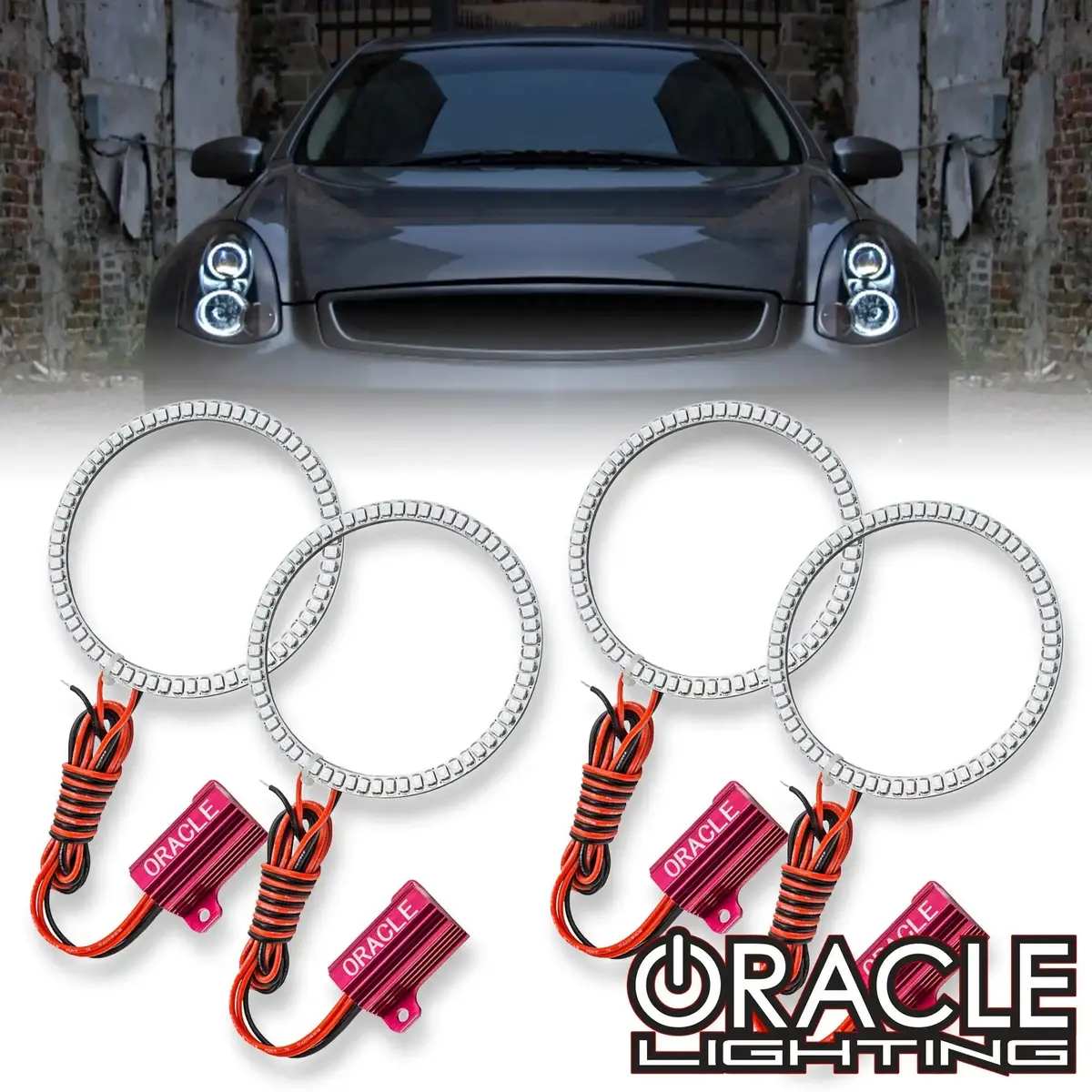 Oracle Lighting 2006-2007 Infiniti G35 Coupe Led Headlight Halo Kit 1