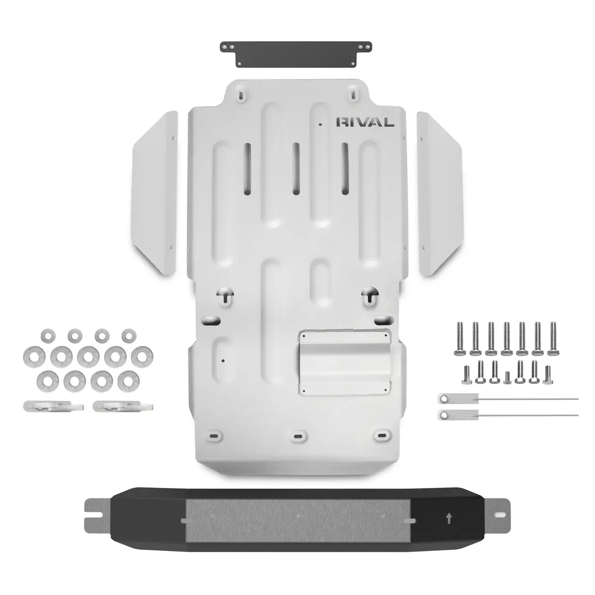 Rival Aluminum Transmission Catalytic Converter Transfer Case Skid Plate 2010-2024 Toyota 4Runner 1