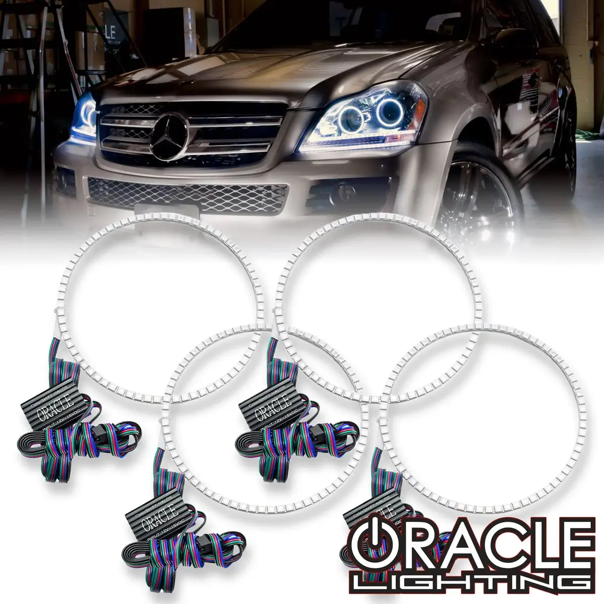 Oracle Lighting 2007-2012 Mercedes Gl 450 Led Headlight Halo Kit 1