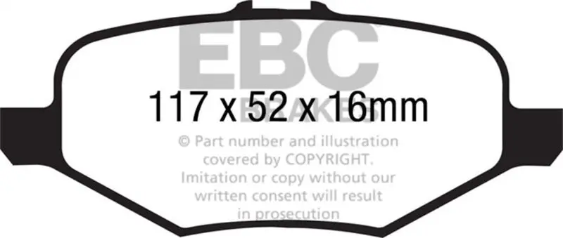 Ebc 13+ Ford Explorer 3.5 Twin Turbo 4Wd Ultimax2 Rear Brake Pads 1