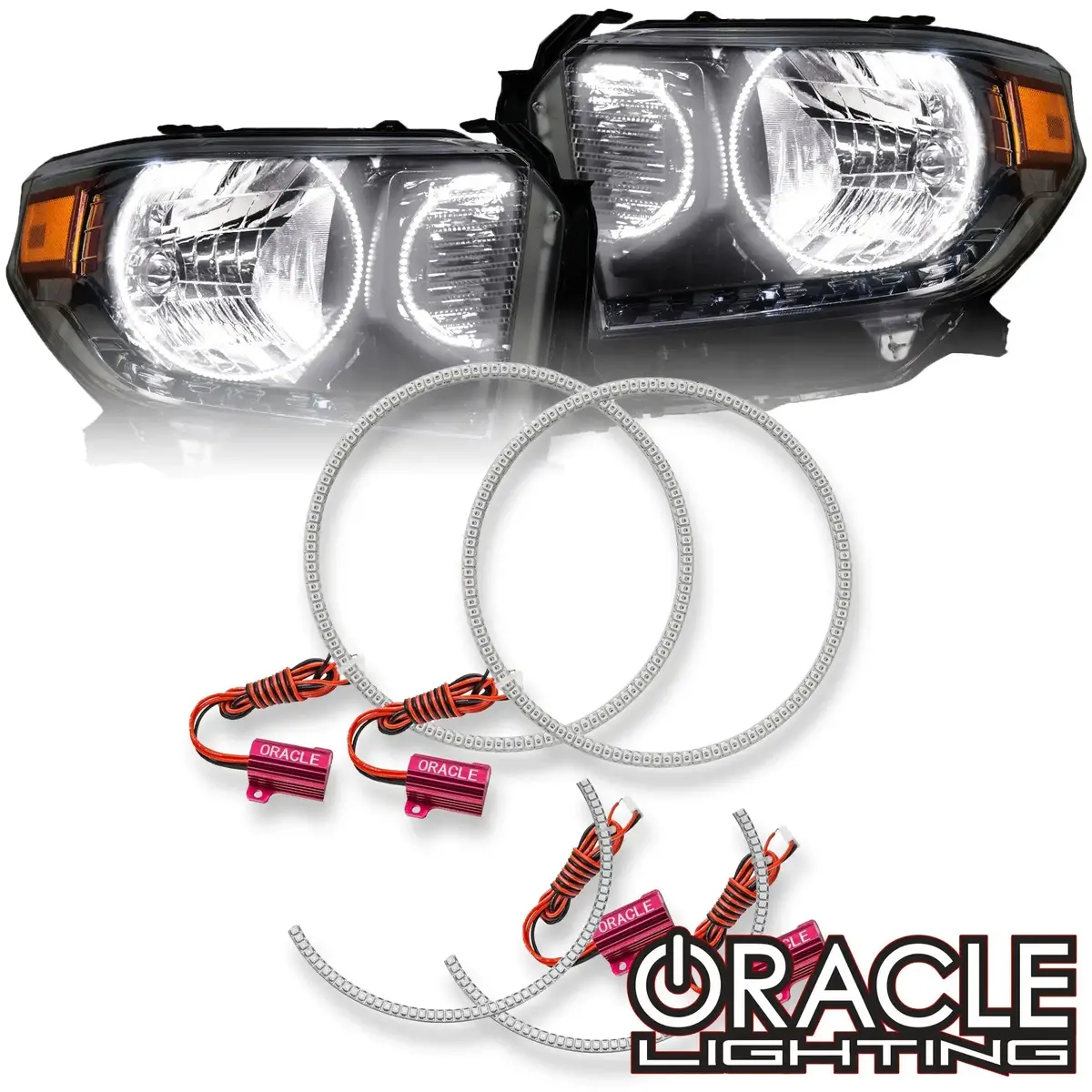 Oracle Lighting 2014-2017 Toyota Tundra Led Dual Halo Headlight Kit 1