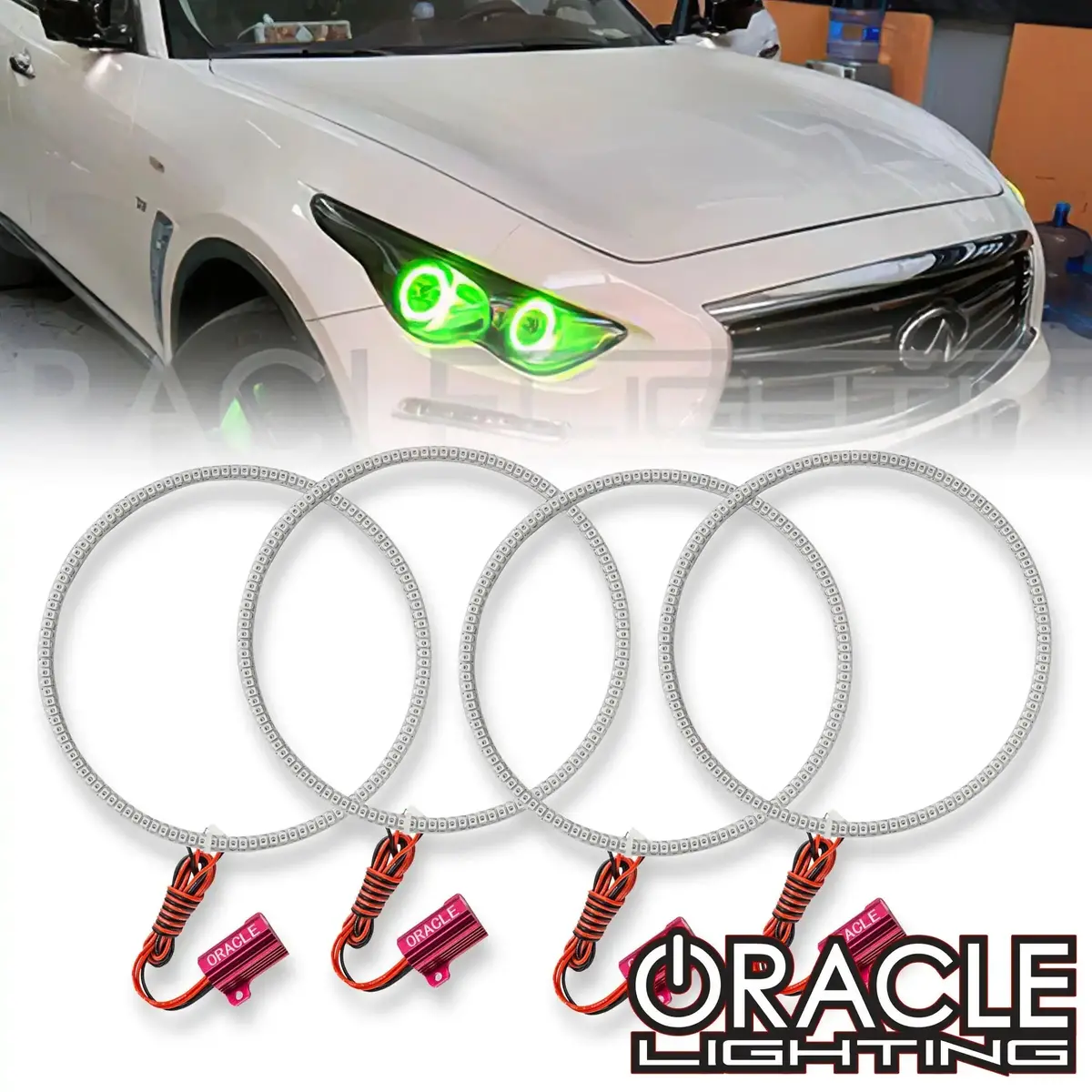 Oracle Lighting 2009-2015 Infiniti Qx70 Led Headlight Halo Kit 1