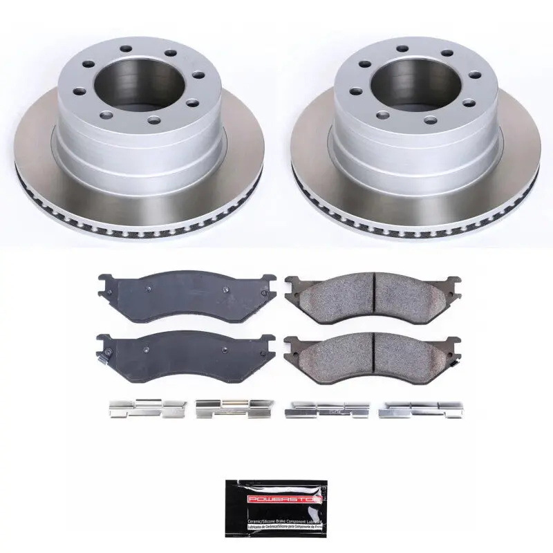 Power Stop 03-08 Dodge Ram 3500 Rear Semi-Coated Rotor Kit 1