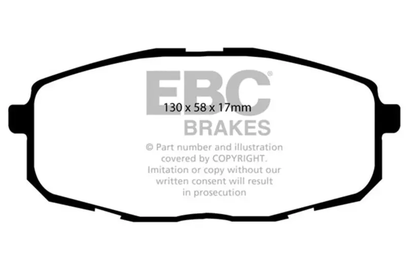 Ebc 09-12 Hyundai Elantra 2.0 Touring Ultimax2 Front Brake Pads 1