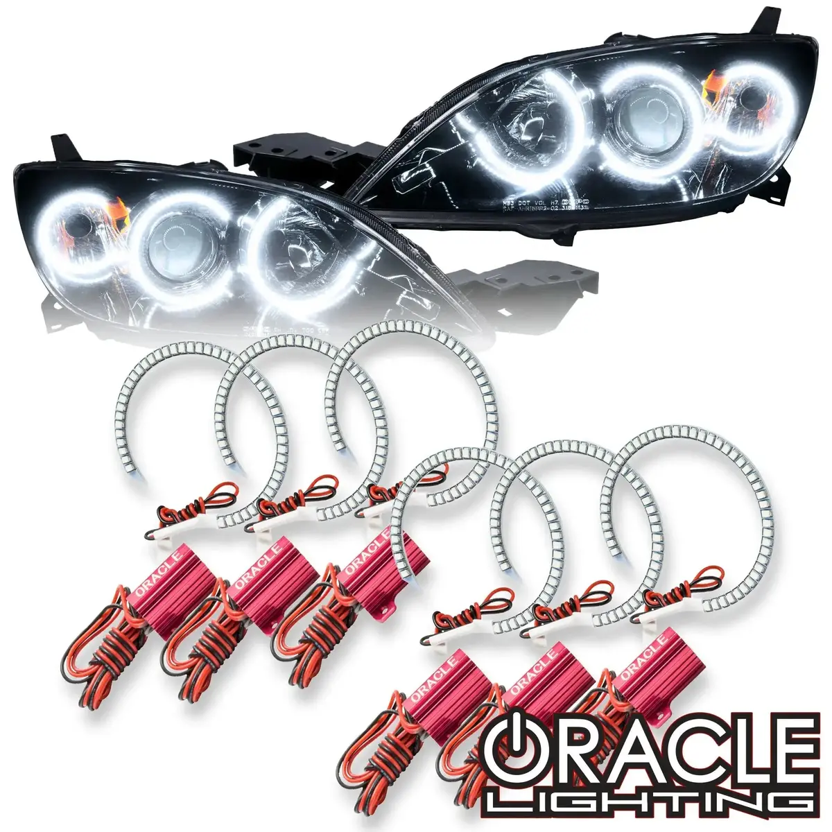 Oracle Lighting 2004-2009 Mazda 3 Led Headlight Halo Kit 1