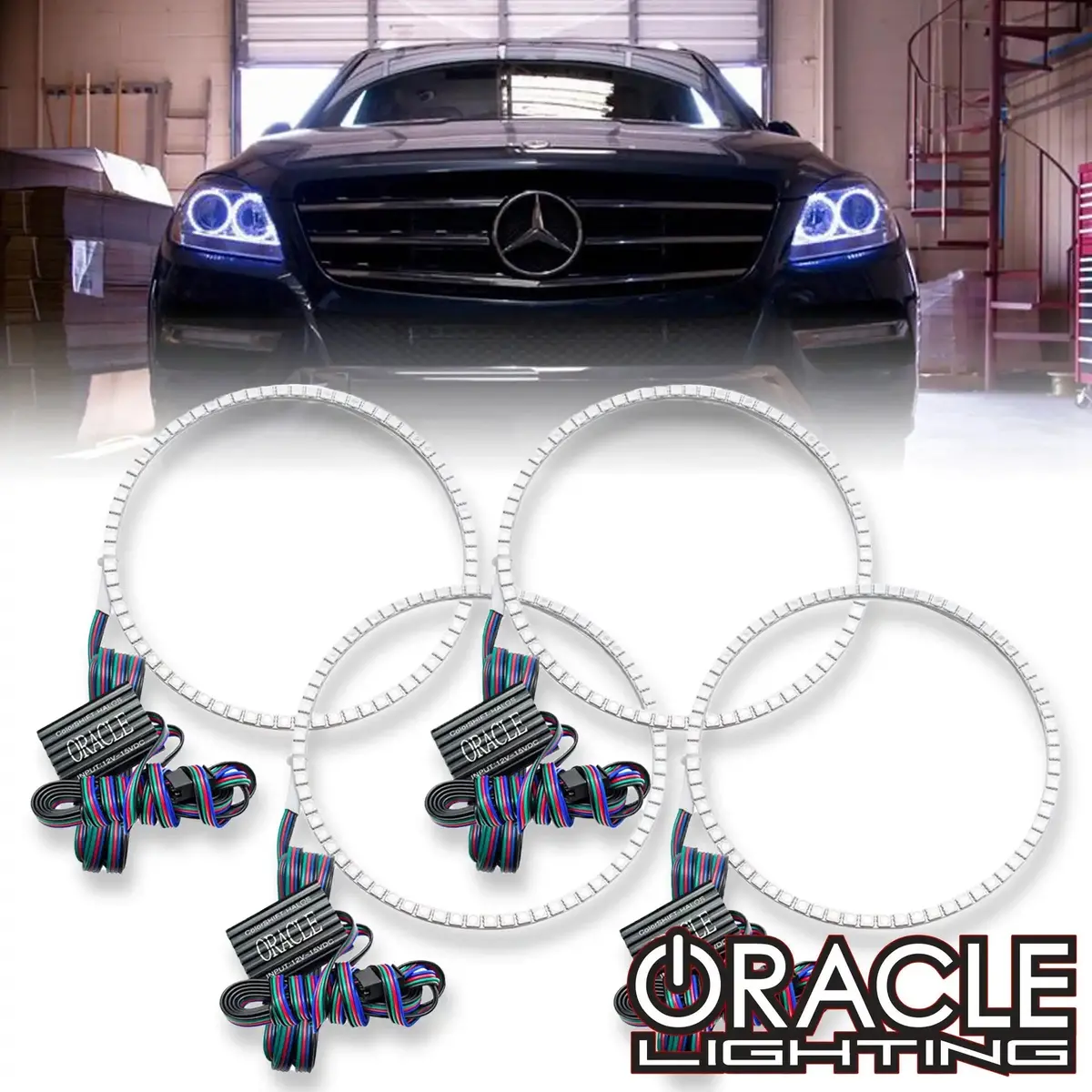 Oracle Lighting 2006-2012 Mercedes Ml Class Led Headlight Halo Kit 1