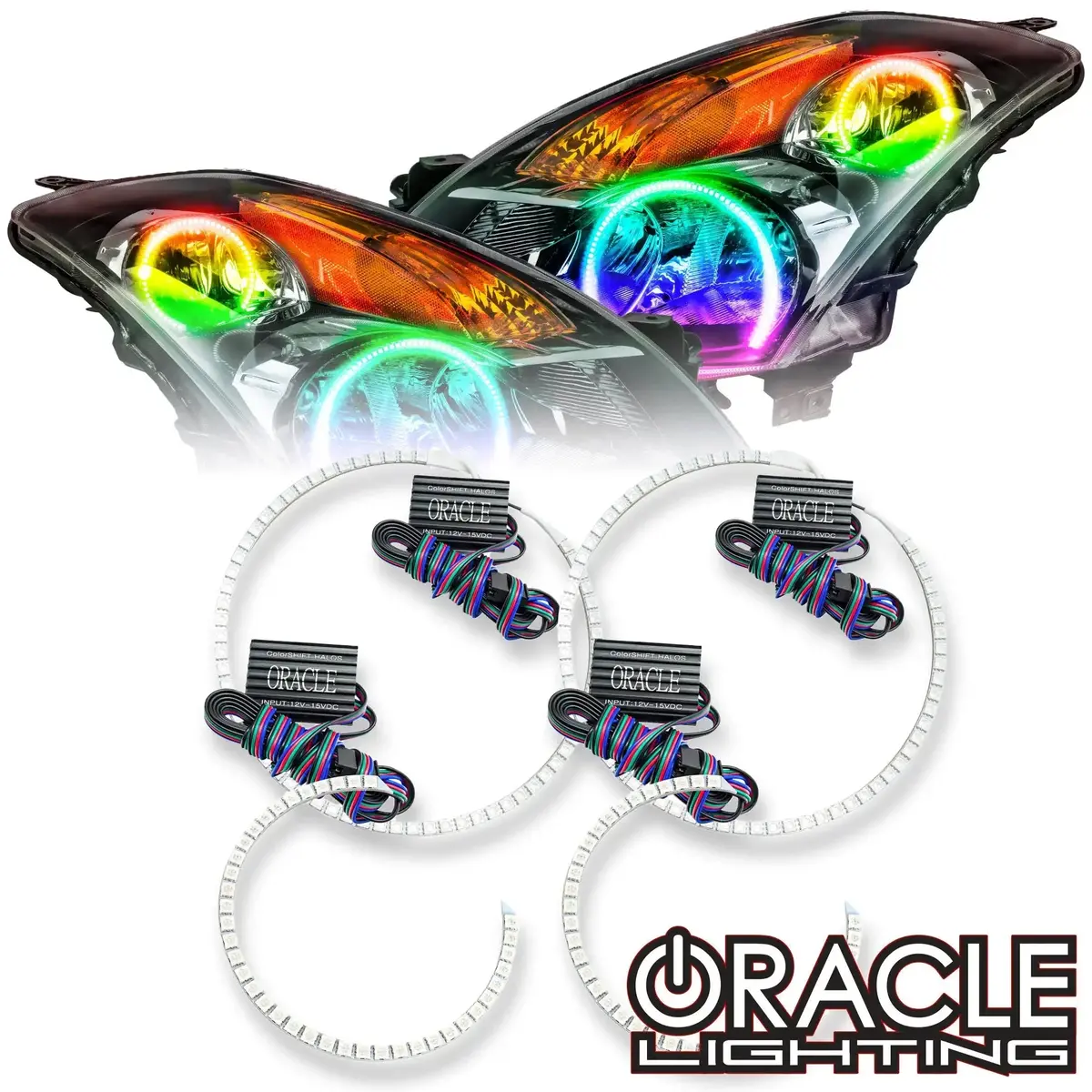 Oracle Lighting 2007-2009 Nissan Altima Led Headlight Halo Kit 1