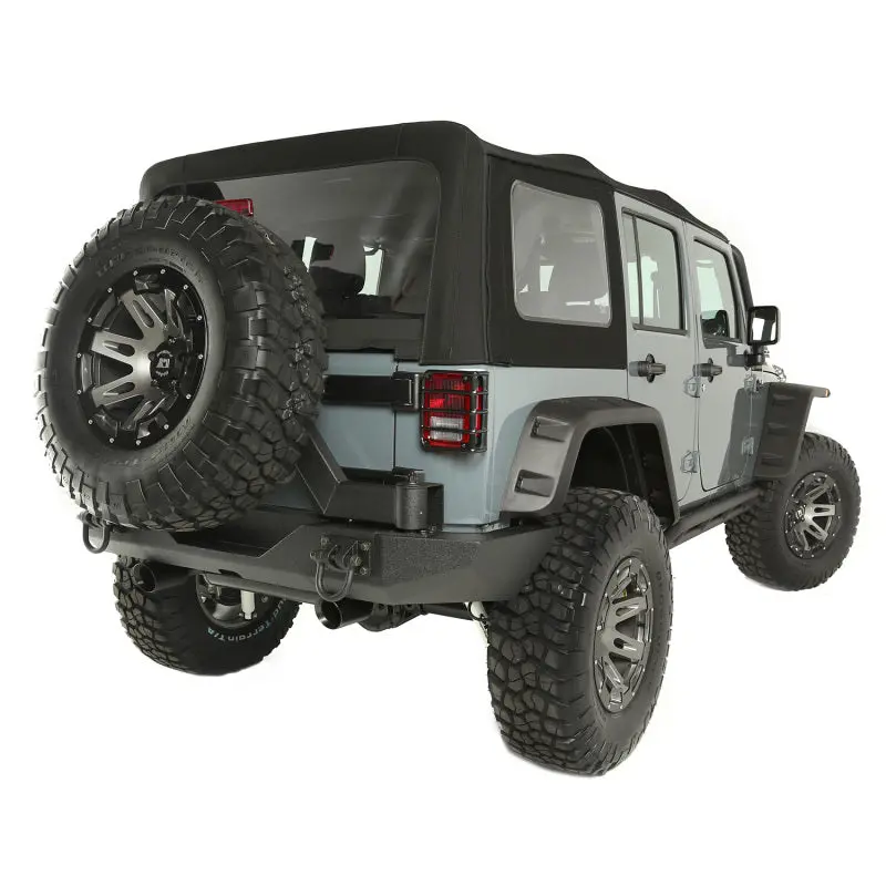 Rugged Ridge Sailcloth Soft Top Black Diamond 10-18 4-Door Jk 1