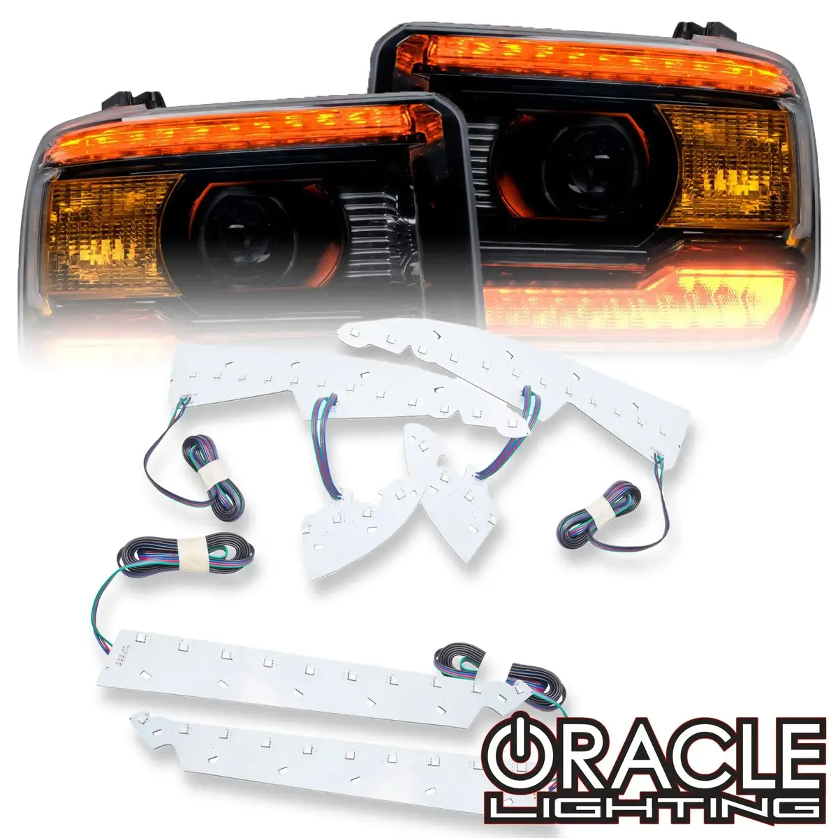 Oracle Lighting 2014-2015 Gmc Sierra Colorshift Headlight Drl Upgrade Kit 1