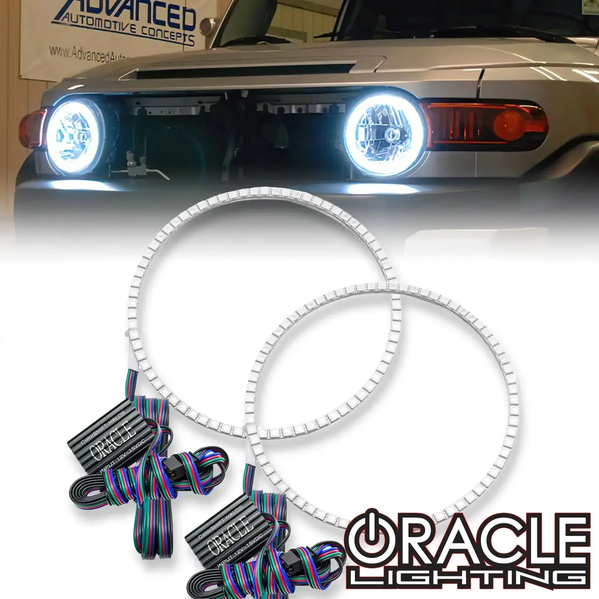 Oracle Lighting 2007-2014 Toyota Fj Cruiser Led Headlight Halo Kit 1